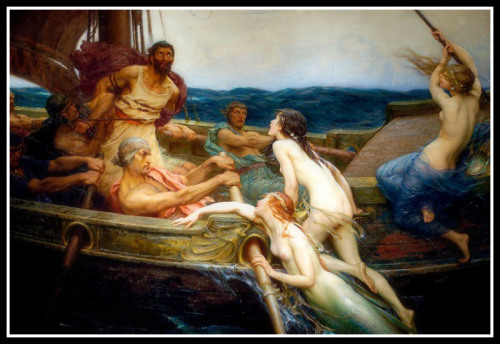 &quot;Odysseus and the Sirens&quot; by Herbert James Draper, (1909).